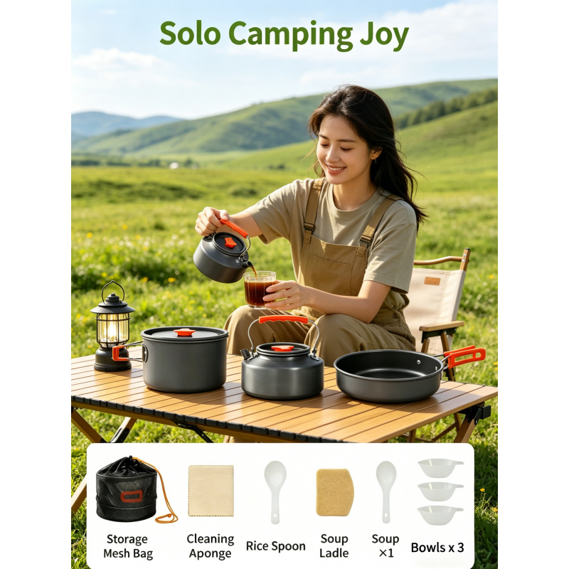 Camping Cooking Cylinder - Camping Cookware Set – Outdoor Cooking