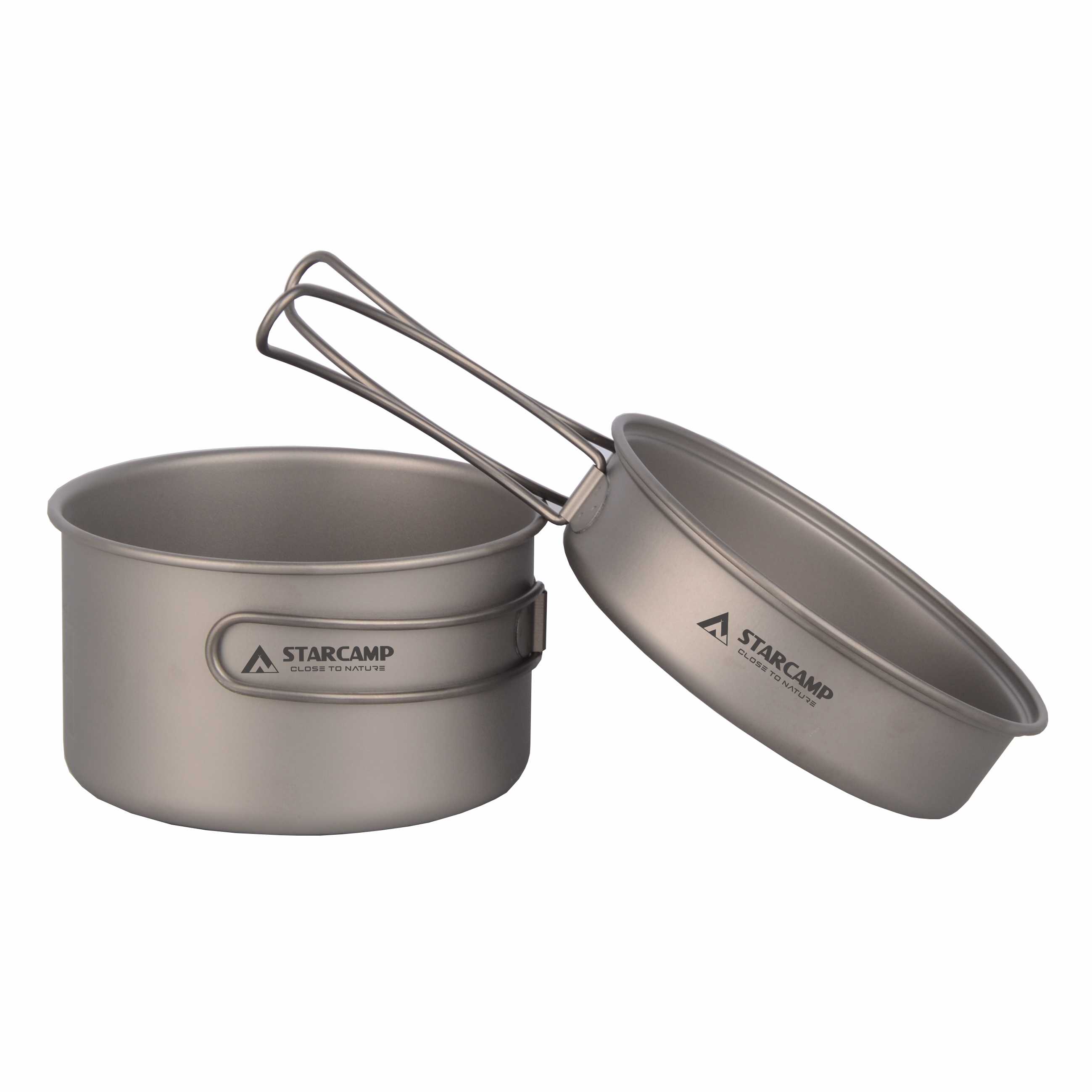 Camping Cooking Set With Bag - STARCAMP Titanium Outdoor Camping Survival Hiking