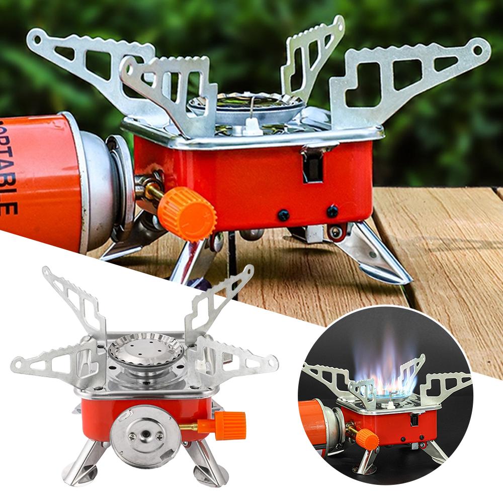 Camping Cooking Gas - Portable Burner Camping Foldable Windproof Outdoor