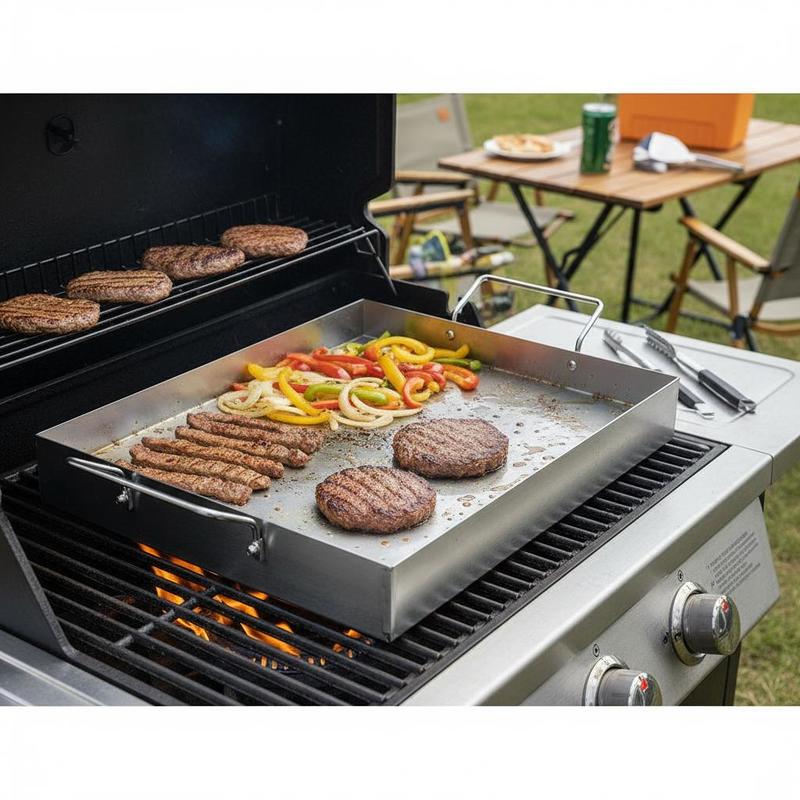 Camping Cooking Gas - Free Shipping-Rectangular Flat Top Plate 17x13