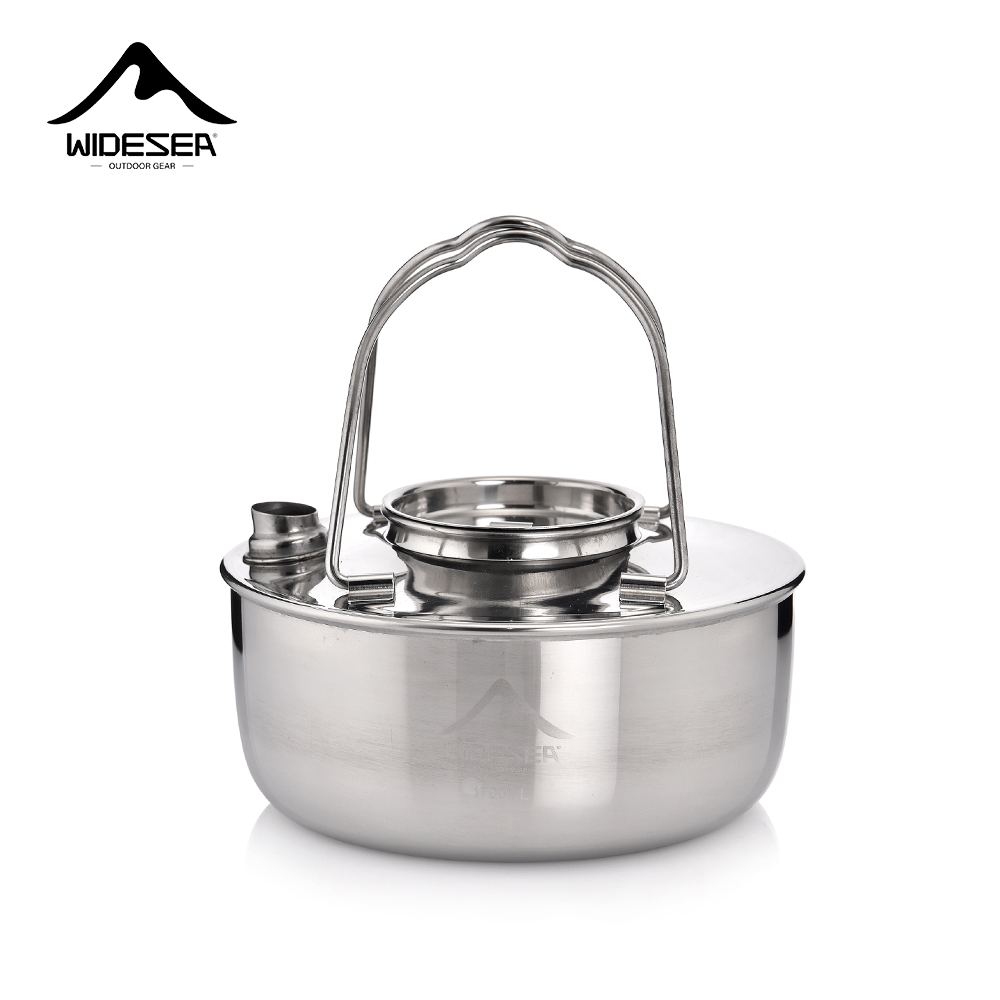 Camping Cooking Cup - Widesea Camping Outdoor 1.7L SS304 Stainless