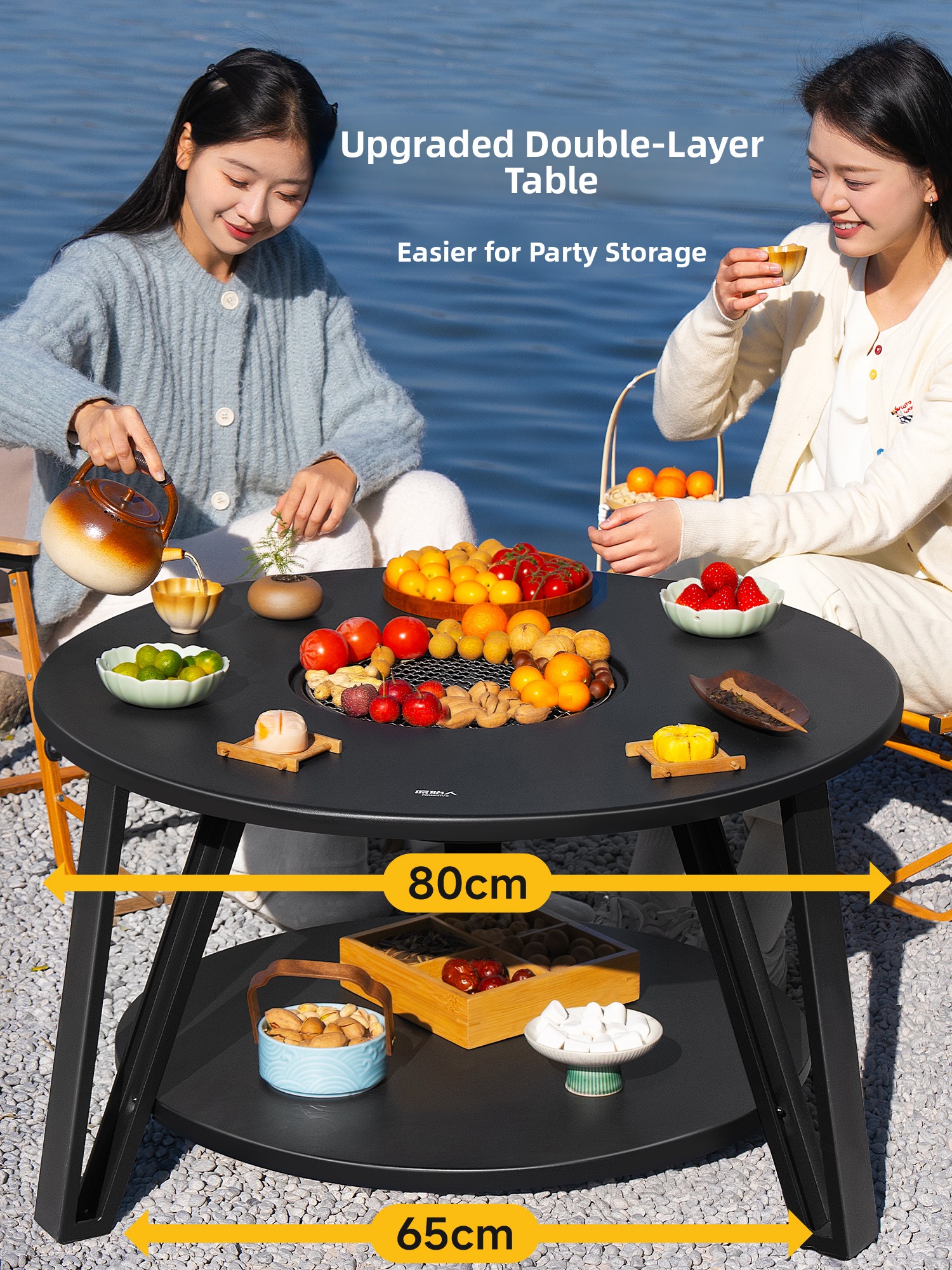Complete Carbon BBQ Grill Set  - Camping Cooking Fire Pit のレビューと価格