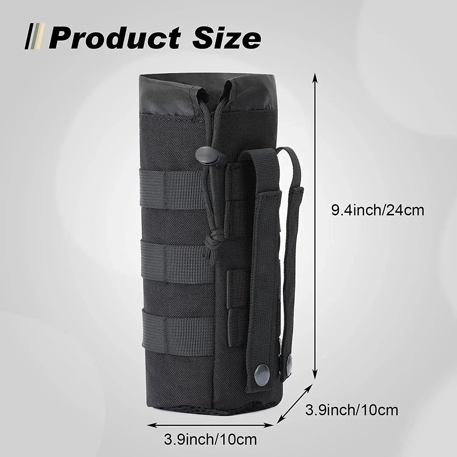 Tactical Molle Water Bottle Ba - Camping Cooking Can のレビューと価格