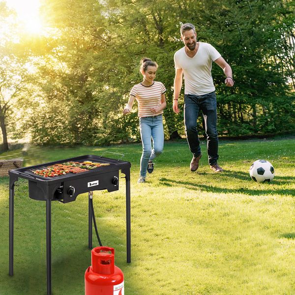 Outdoor Camp Stove High Pressu - Camping Double Cooking Stove のレビューと価格