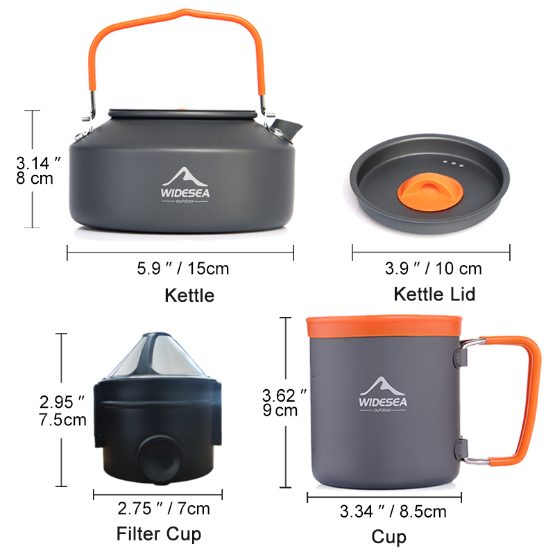 Widesea Camping Coffee Cookwar - Camping Cooking Cup のレビューと価格