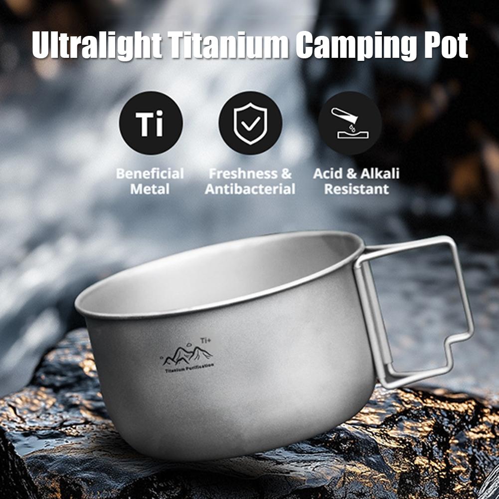 Ultralight Titanium Camping Po - Camping Cooking Cylinder のレビューと価格