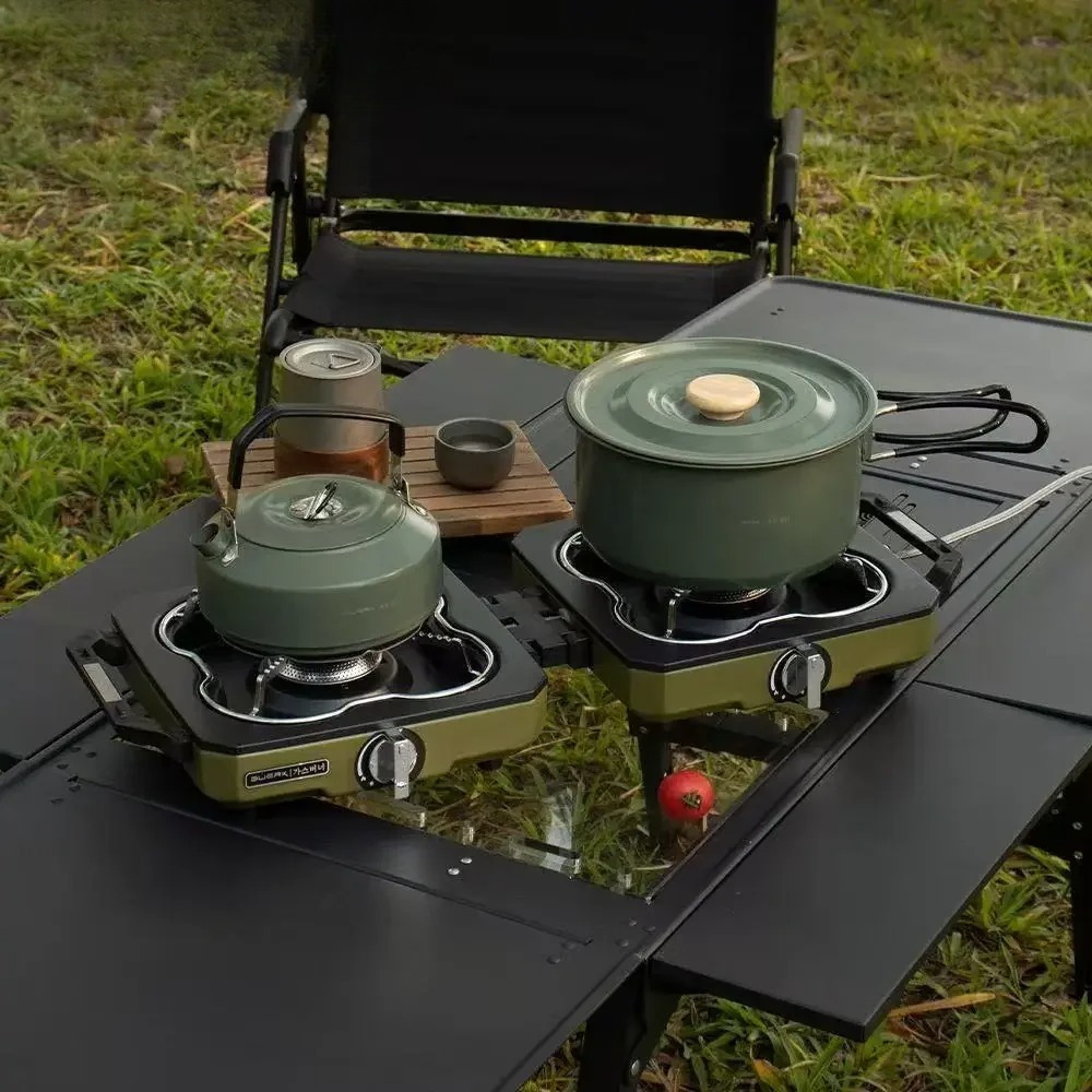 Double Head Stove Dual Burner  - Camping Double Cooking Stove のレビューと価格