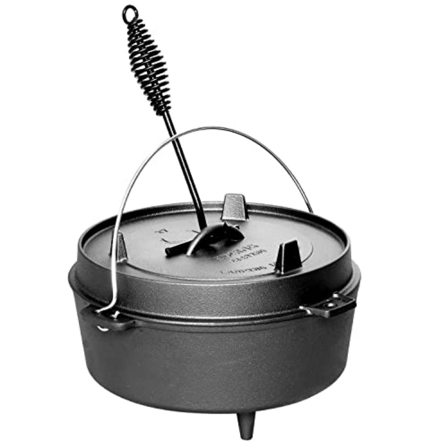 Pre-Seasoned Cast Iron Dutch O - Camping Cooking Ovens のレビューと価格