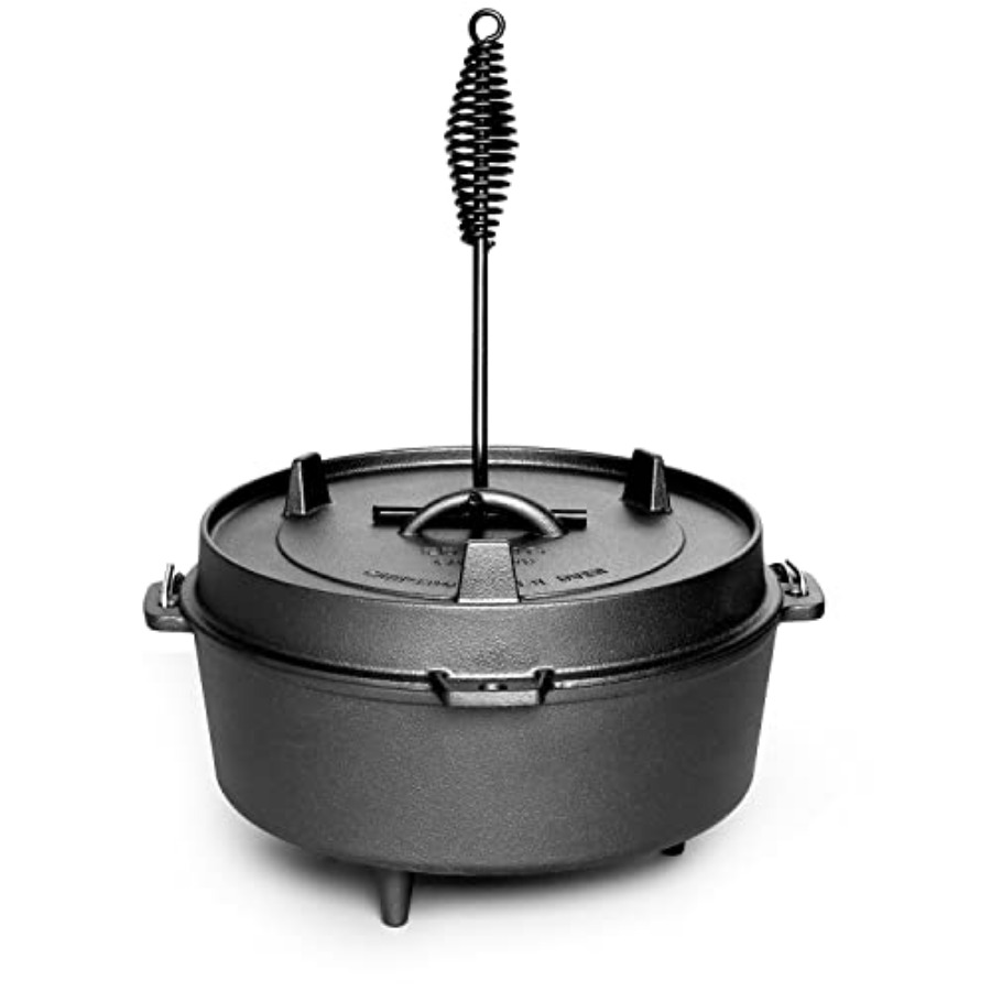 Pre-Seasoned Cast Iron Dutch O - Camping Cooking Ovens のレビューと価格