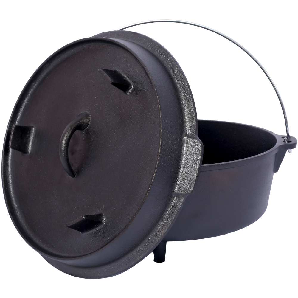 Pre-Seasoned Cast Iron Dutch O - Camping Cooking Ovens のレビューと価格