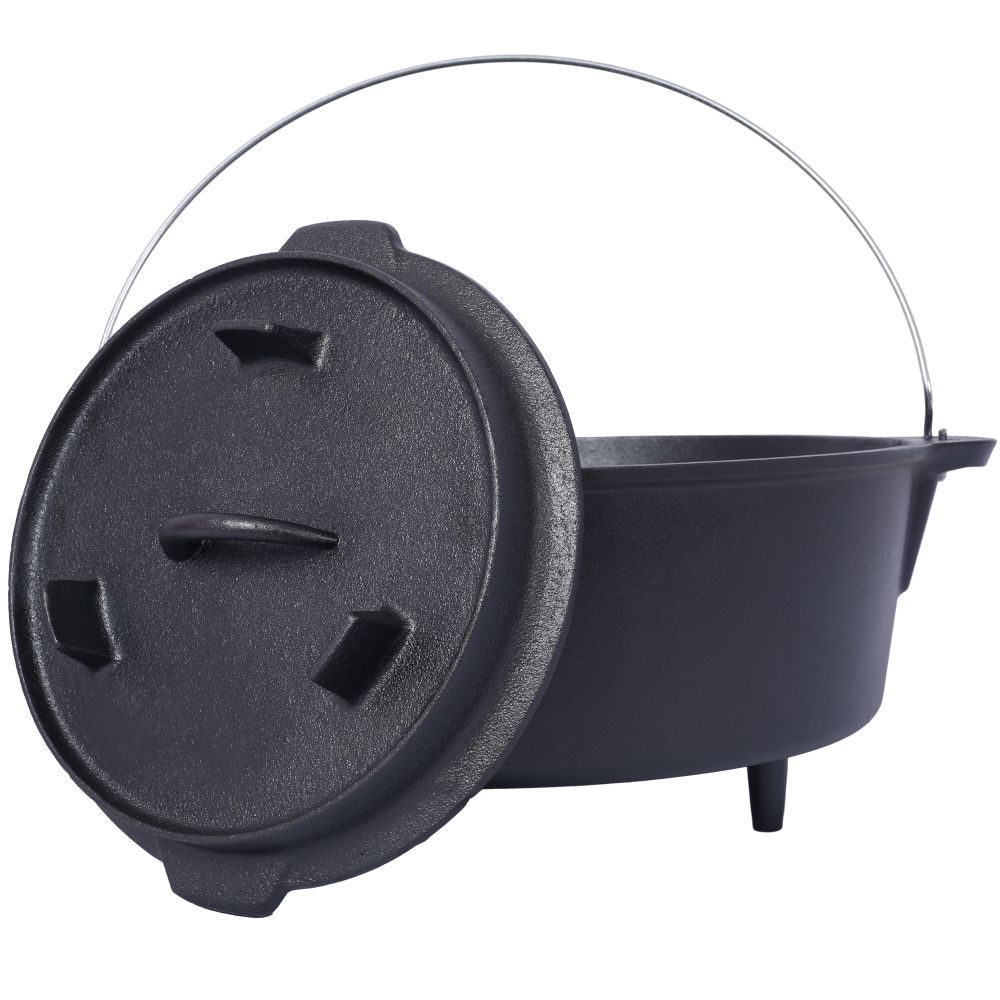 Pre-Seasoned Cast Iron Dutch O - Camping Cooking Ovens のレビューと価格