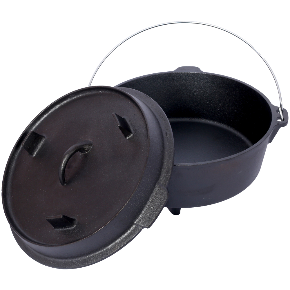Pre-Seasoned Cast Iron Dutch O - Camping Cooking Ovens のレビューと価格