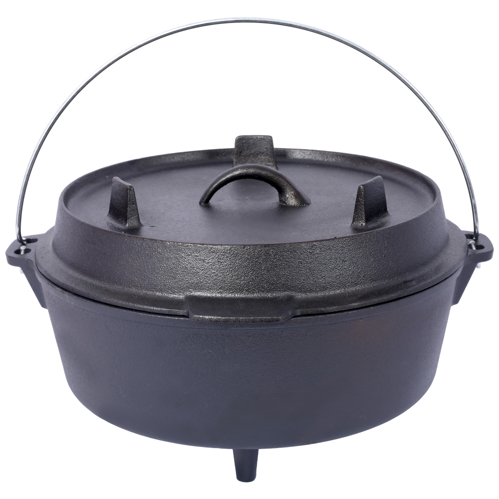 Pre-Seasoned Cast Iron Dutch O - Camping Cooking Ovens のレビューと価格