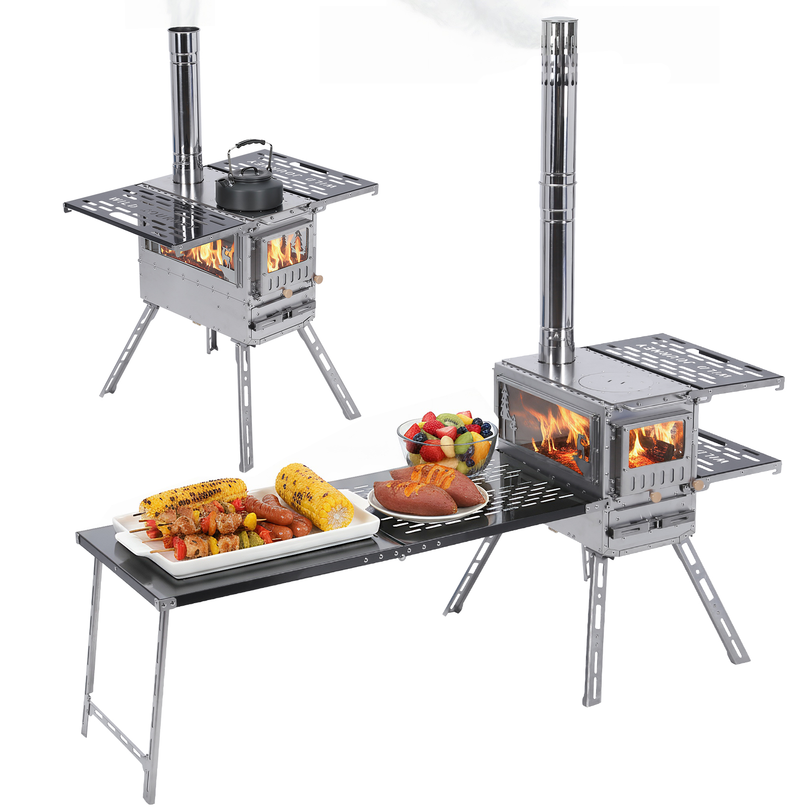 Portable Pellet Stoves with Ov - Camping Cooking Ovens のレビューと価格