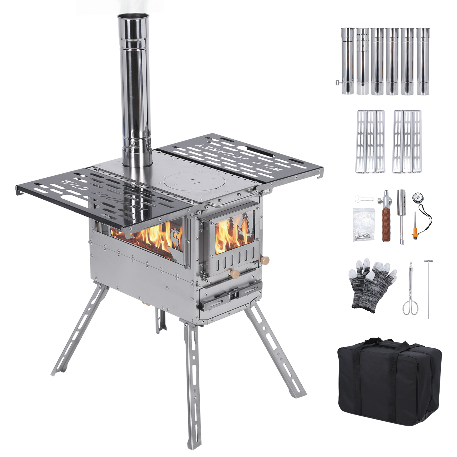 Portable Pellet Stoves with Ov - Camping Cooking Ovens のレビューと価格