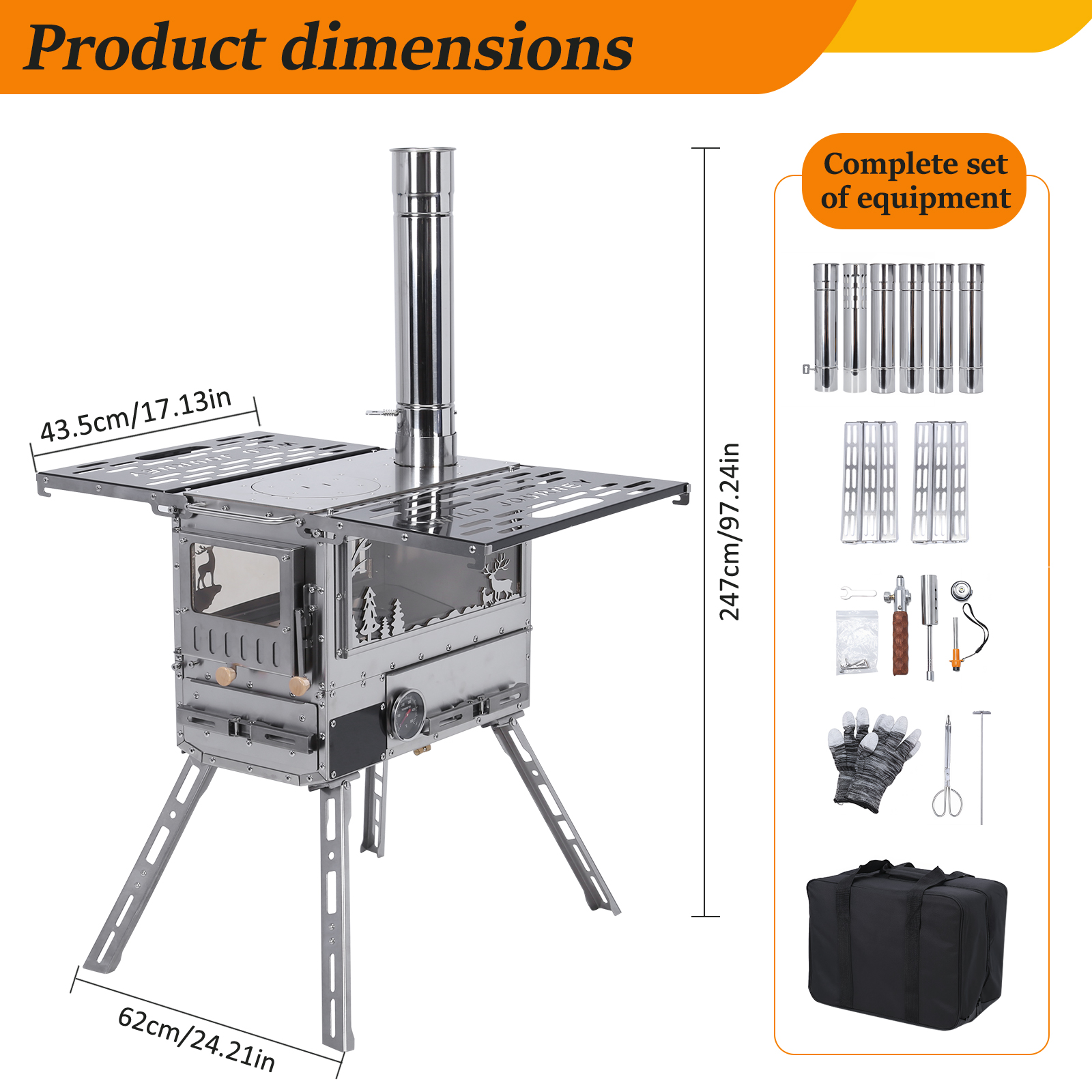 Portable Pellet Stoves with Ov - Camping Cooking Ovens のレビューと価格