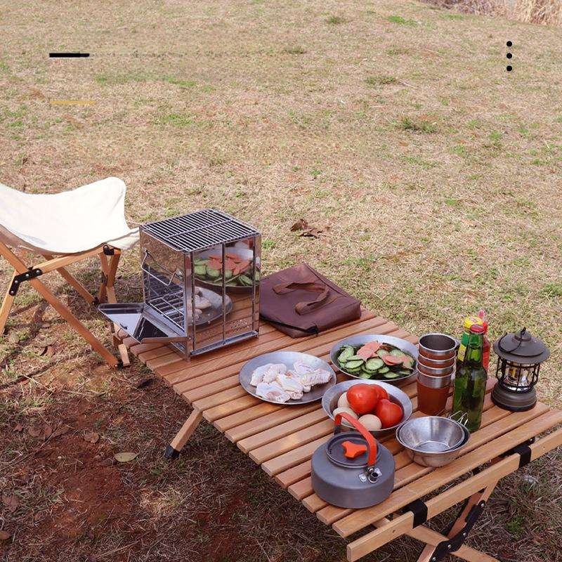Portable Outdoor Camping BBQ S - Camping Cooking Fire Pit のレビューと価格