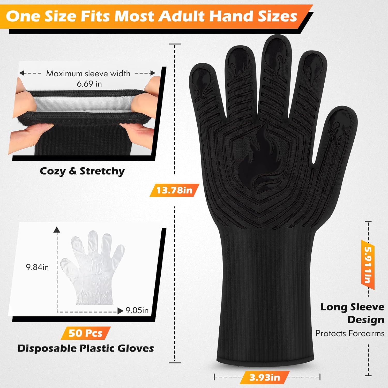 1472°F Heat Resistant BBQ Glov - Camping Cooking Ovens のレビューと価格