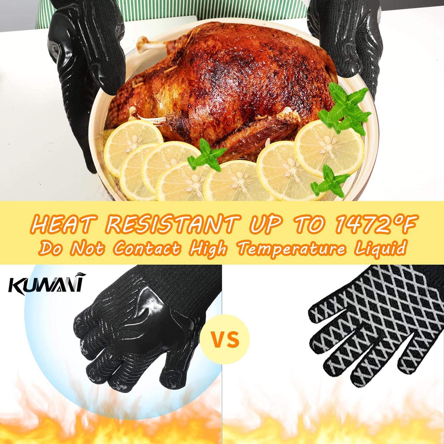 1472°F Heat Resistant BBQ Glov - Camping Cooking Ovens のレビューと価格