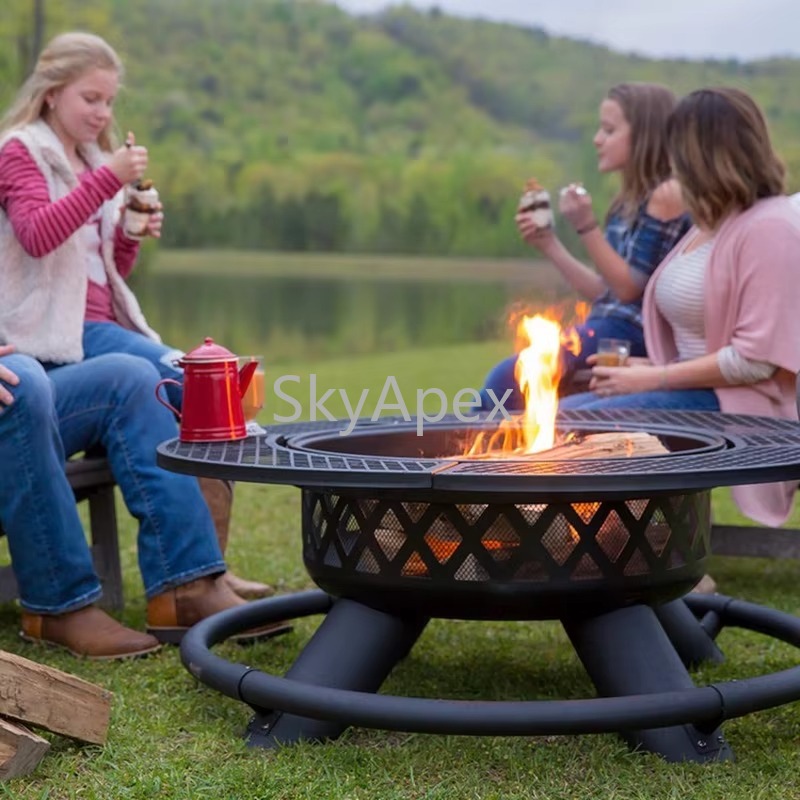 Heavy Duty Outdoor Metal BBQ G - Camping Cooking Fire Pit のレビューと価格
