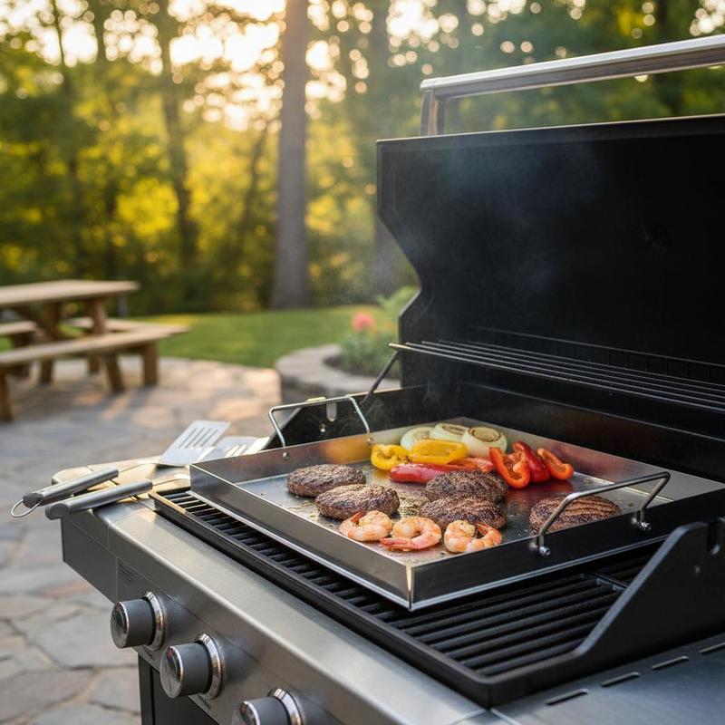 Universal Flat Top Griddle 18x - Camping Cooking Gas のレビューと価格