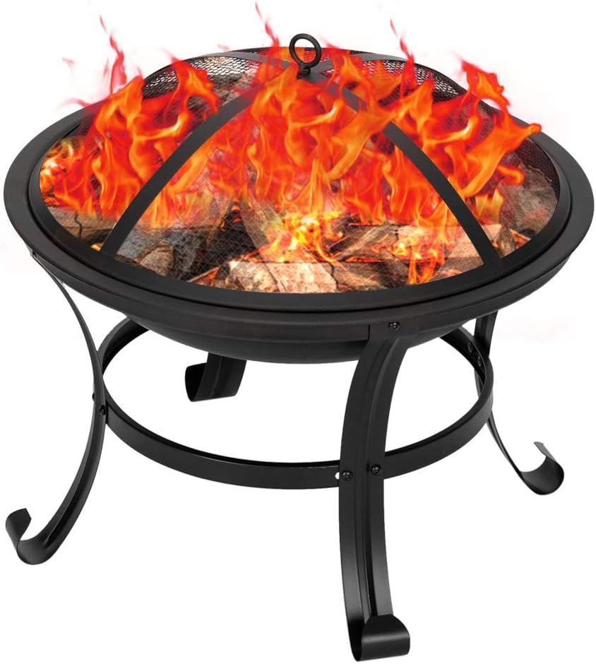 BBQ Grill Outdoor Wood Burning - Camping Cooking Fire Pit のレビューと価格