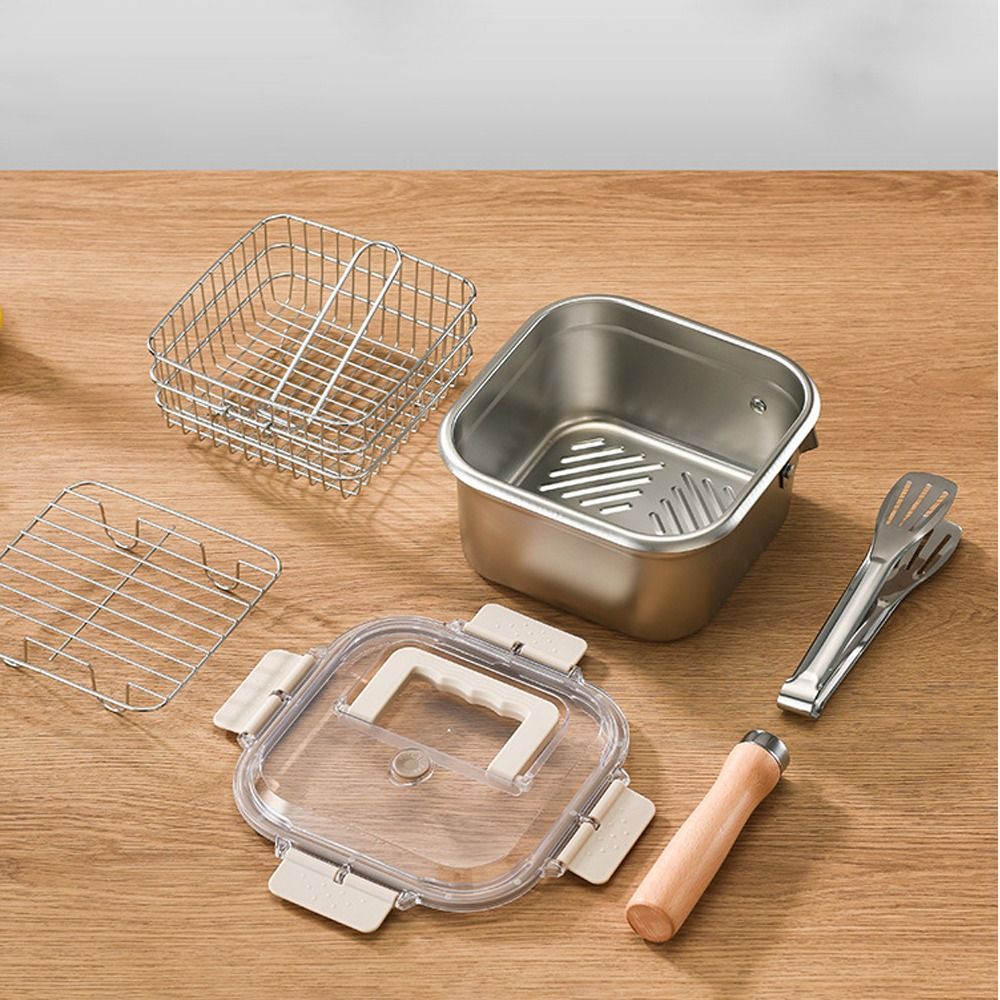 Portable Stainless Steel Fryin - Camping Cooking Cylinder のレビューと価格