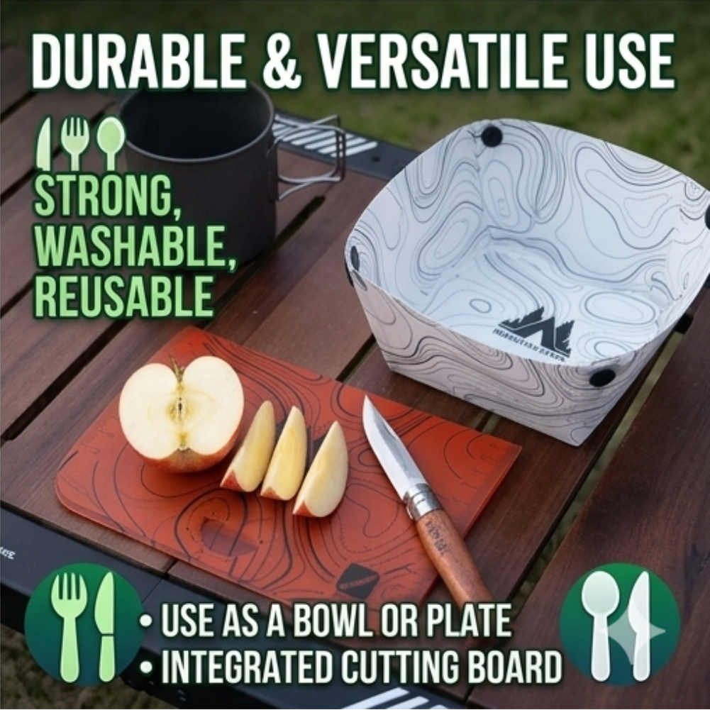 Card Type Folding Tableware Se - Camping Cooking Cup のレビューと価格