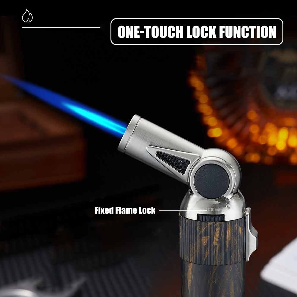 Folding Gun Lighter One Key Lo - Camping Cooking Torch のレビューと価格