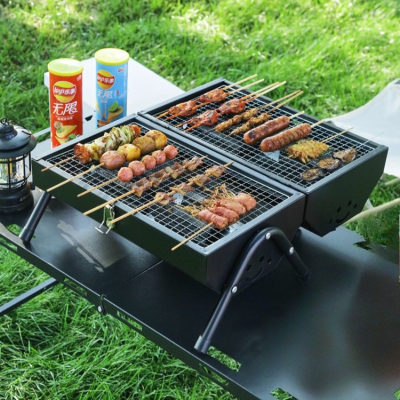 Carbon Steel Barbecue Grill Po - Camping Double Cooking Stove のレビューと価格
