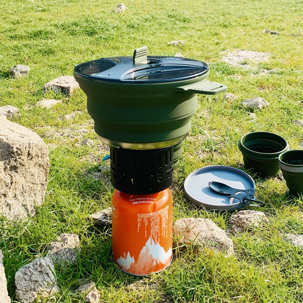 2.5L Silicone Folding Kettle C - Camping Cooking Cylinder のレビューと価格