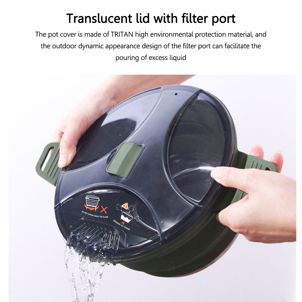 2.5L Silicone Folding Kettle C - Camping Cooking Cylinder のレビューと価格