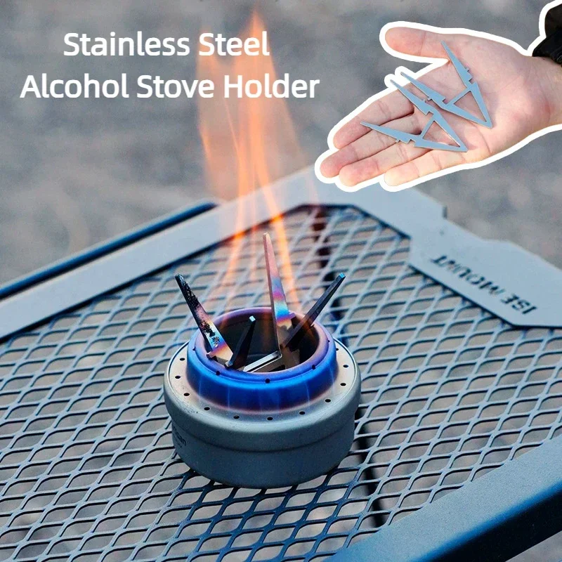  Alcohol Stove Pot Stand Port - Camping Cooking Can のレビューと価格