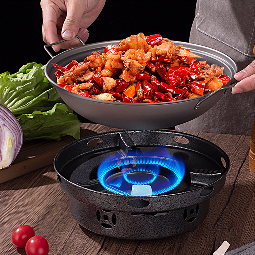 1.8L Titanium Wok Pan with Lid - Camping Double Cooking Stove のレビューと価格