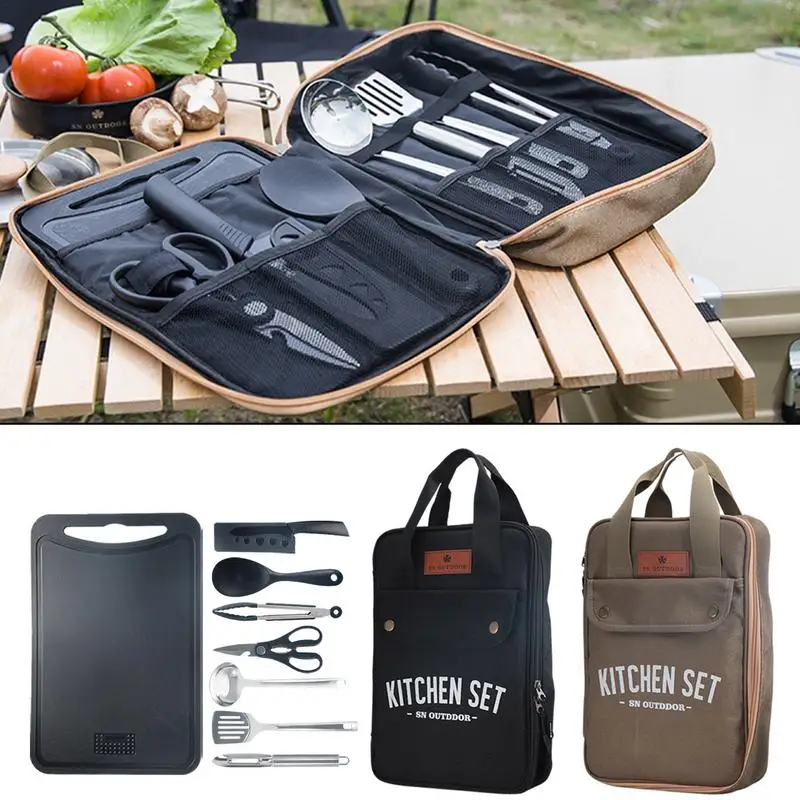 8pcs Camping Kitchen Cookware  - Camping Cooking Cylinder のレビューと価格
