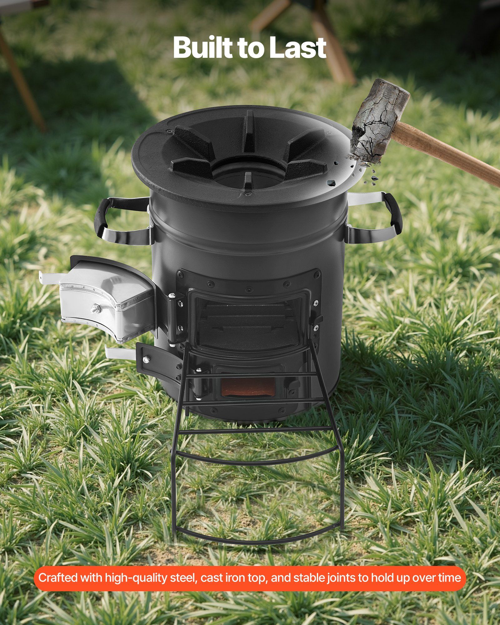 Outdoor Portable Rocket Stove  - Camping Double Cooking Stove のレビューと価格