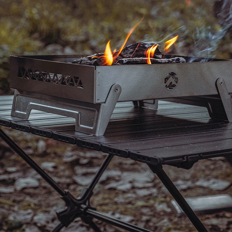 Portable Campfire Fire Pit BBQ - Camping Cooking Fire Pit のレビューと価格