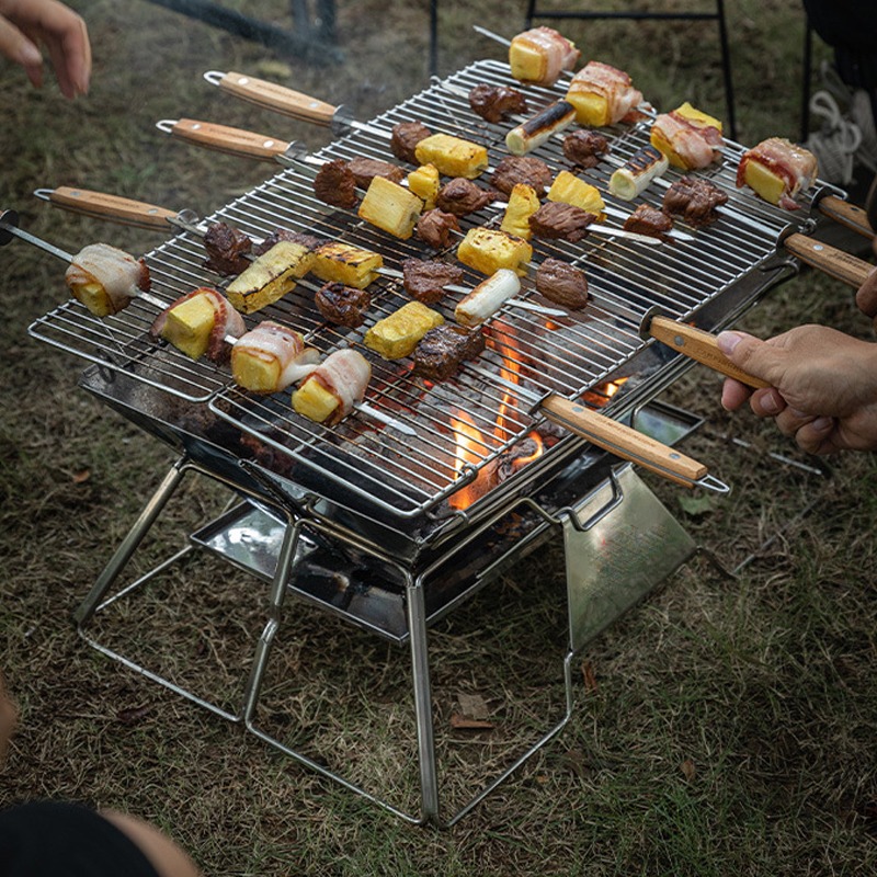 Portable Campfire Fire Pit BBQ - Camping Cooking Fire Pit のレビューと価格