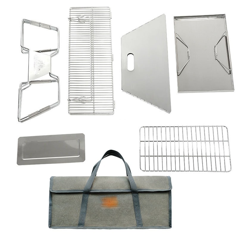 Portable Campfire Fire Pit BBQ - Camping Cooking Fire Pit のレビューと価格