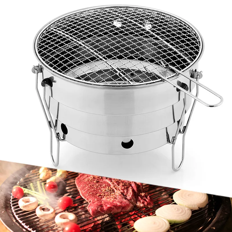 Outdoor BBQ Folding Split Port - Camping Cooking Fire Pit のレビューと価格