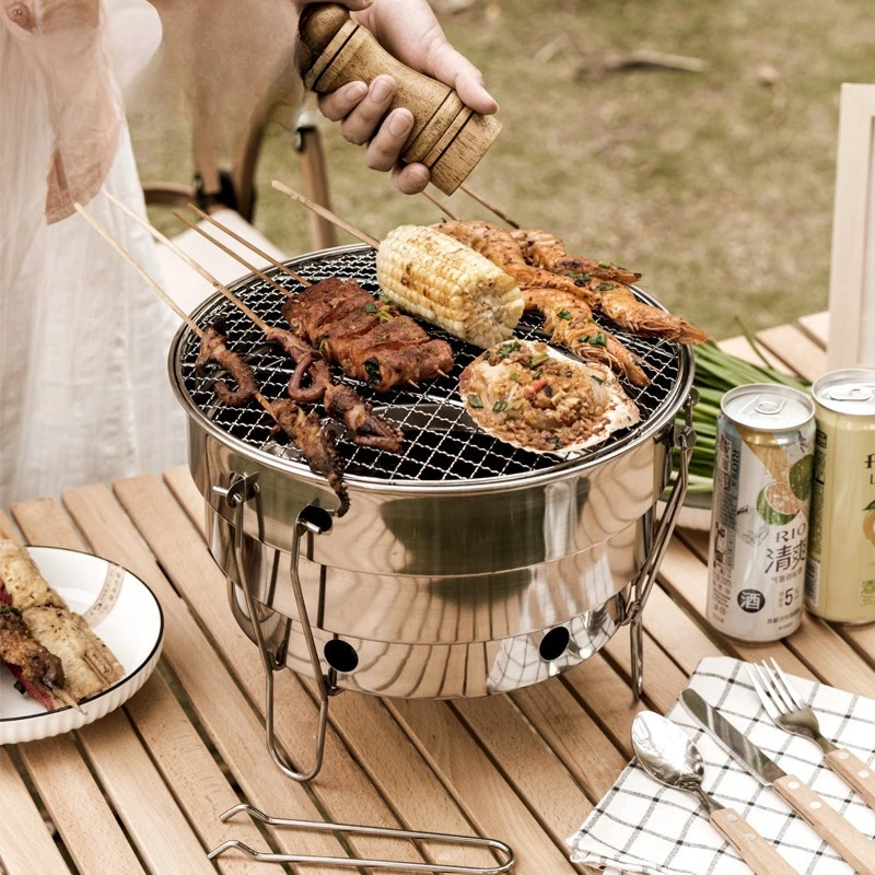 Outdoor BBQ Folding Split Port - Camping Cooking Fire Pit のレビューと価格