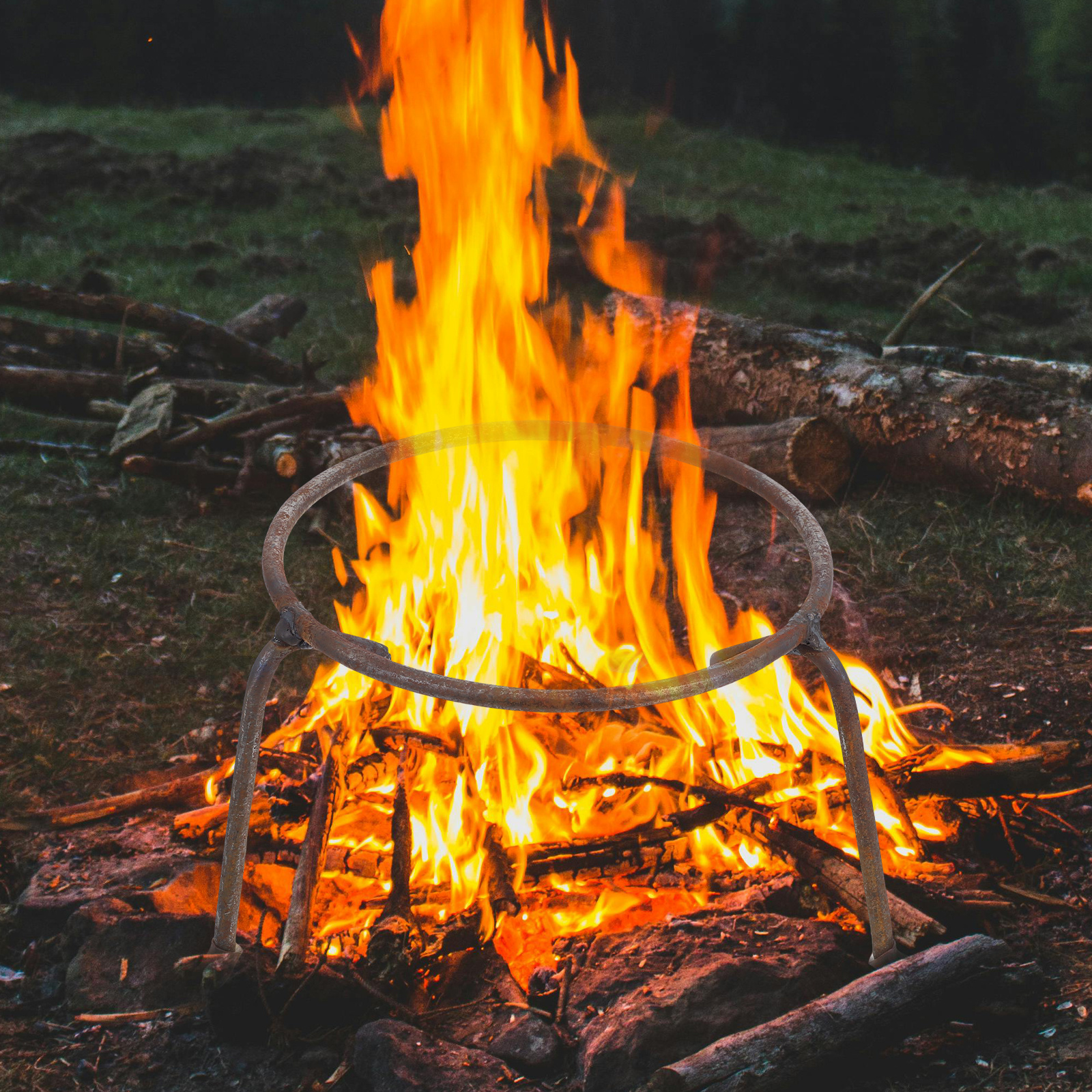 Pot Stand Rebar Durable Lightw - Camping Cooking Fire Pit のレビューと価格
