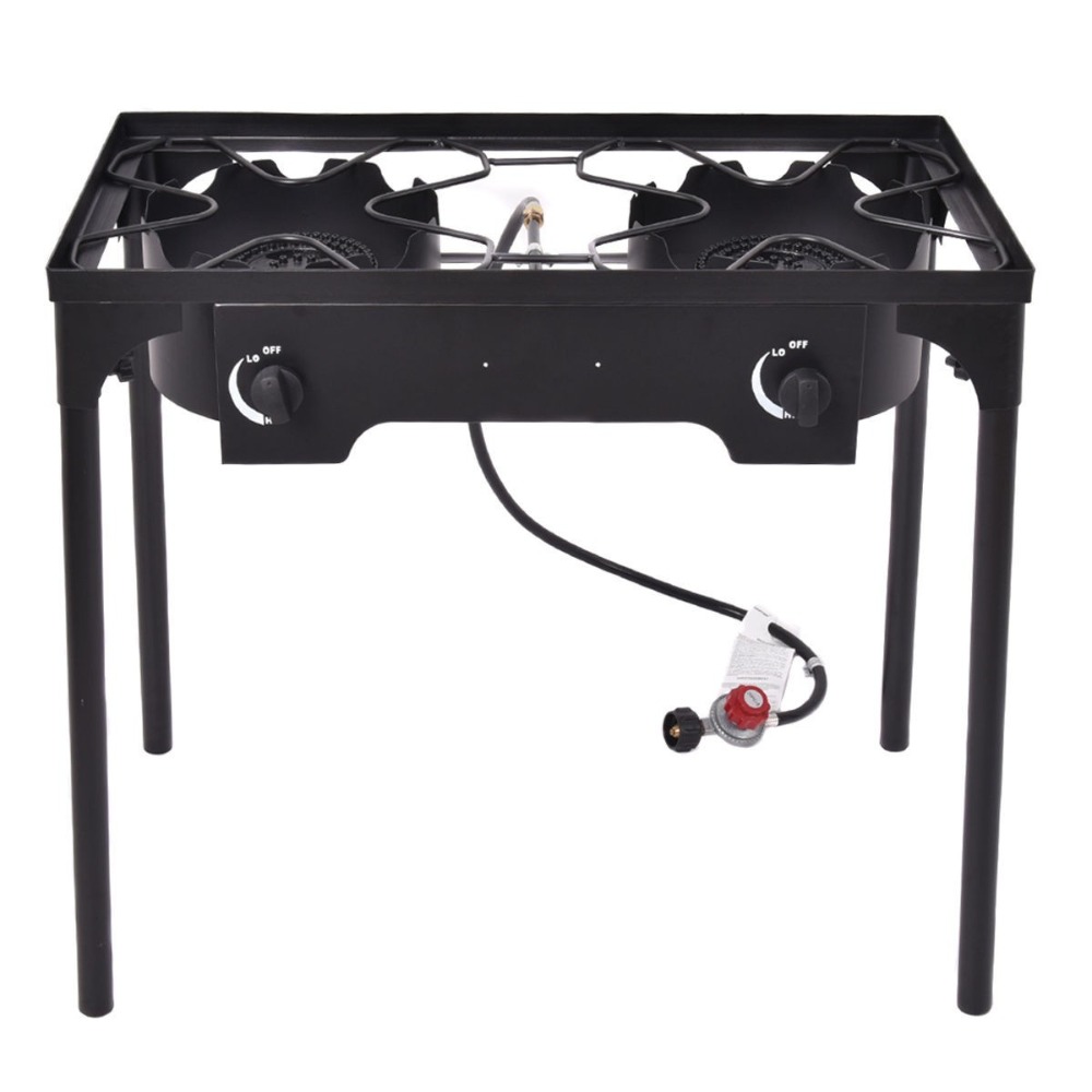 150000BTU Portable Propane Dou - Camping Double Cooking Stove のレビューと価格