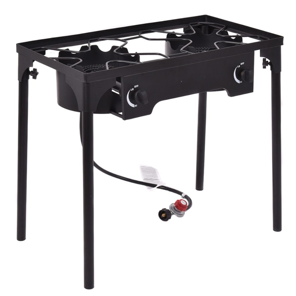 150000BTU Portable Propane Dou - Camping Double Cooking Stove のレビューと価格