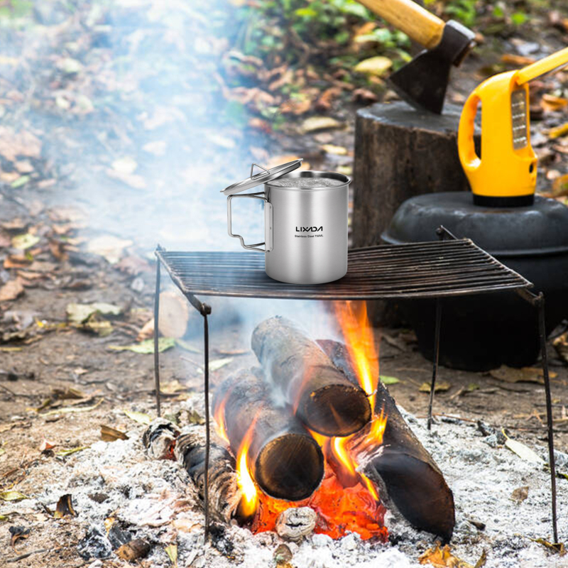 Lixada 750ml Cup Outdoor Stain - Camping Cooking Set With Bag のレビューと価格