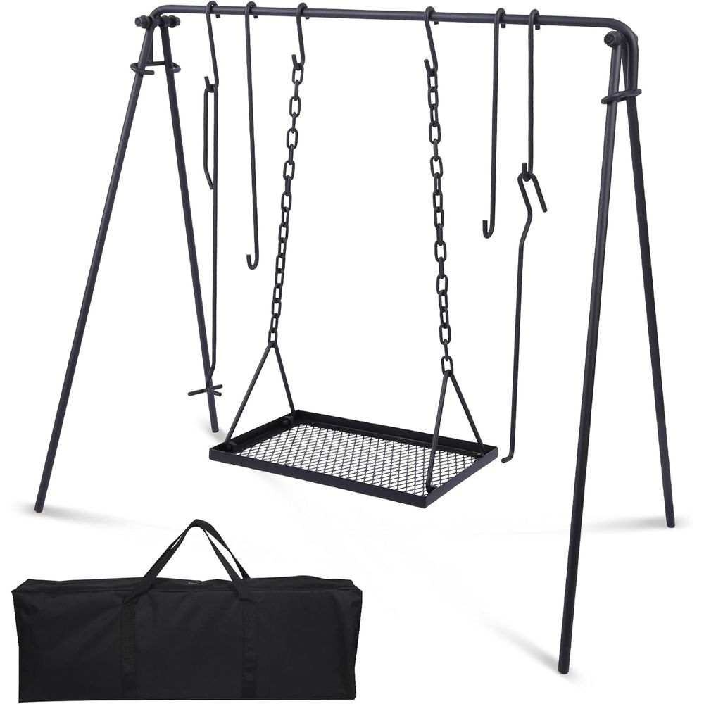 Adjustable Swing Hanging Campf - Camping Cooking Ovens のレビューと価格