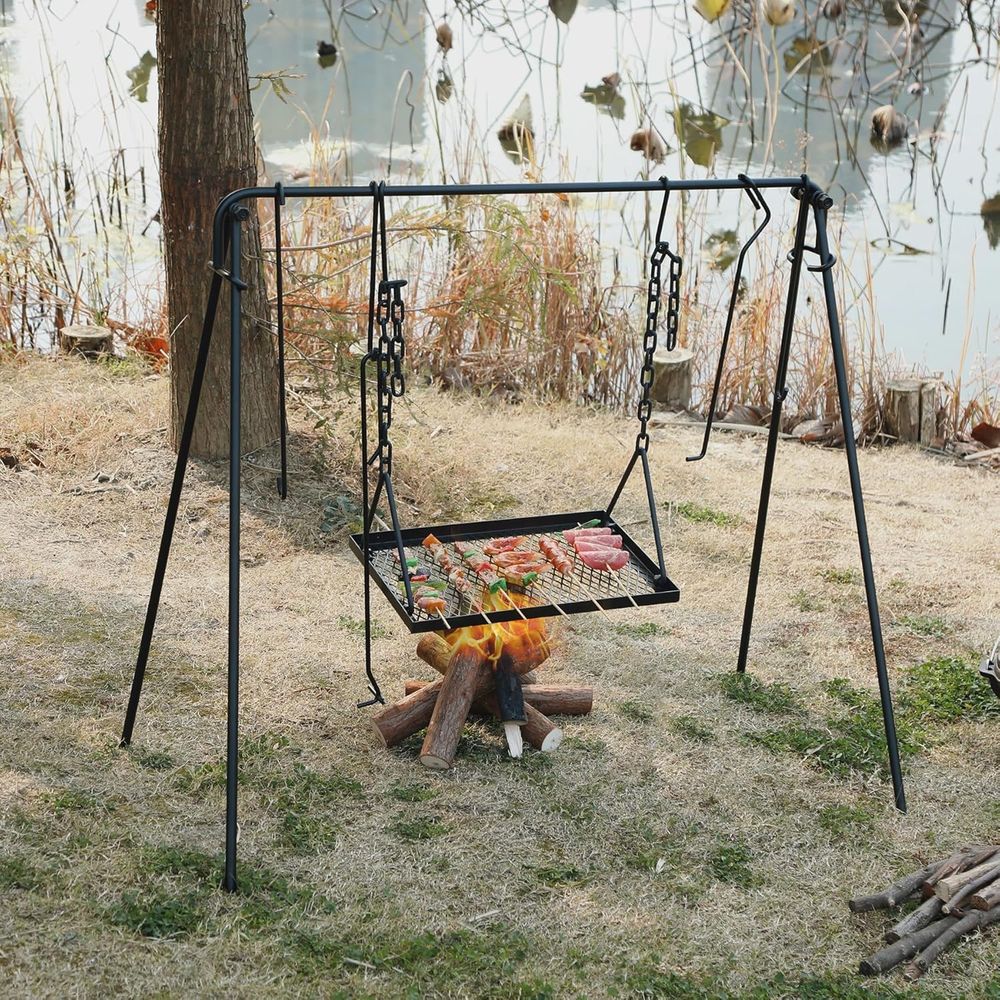 Adjustable Swing Hanging Campf - Camping Cooking Ovens のレビューと価格