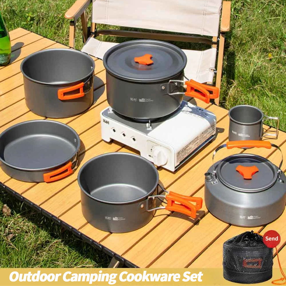 Camping Cookware Set Outdoor C - Camping Cooking Set With Bag のレビューと価格