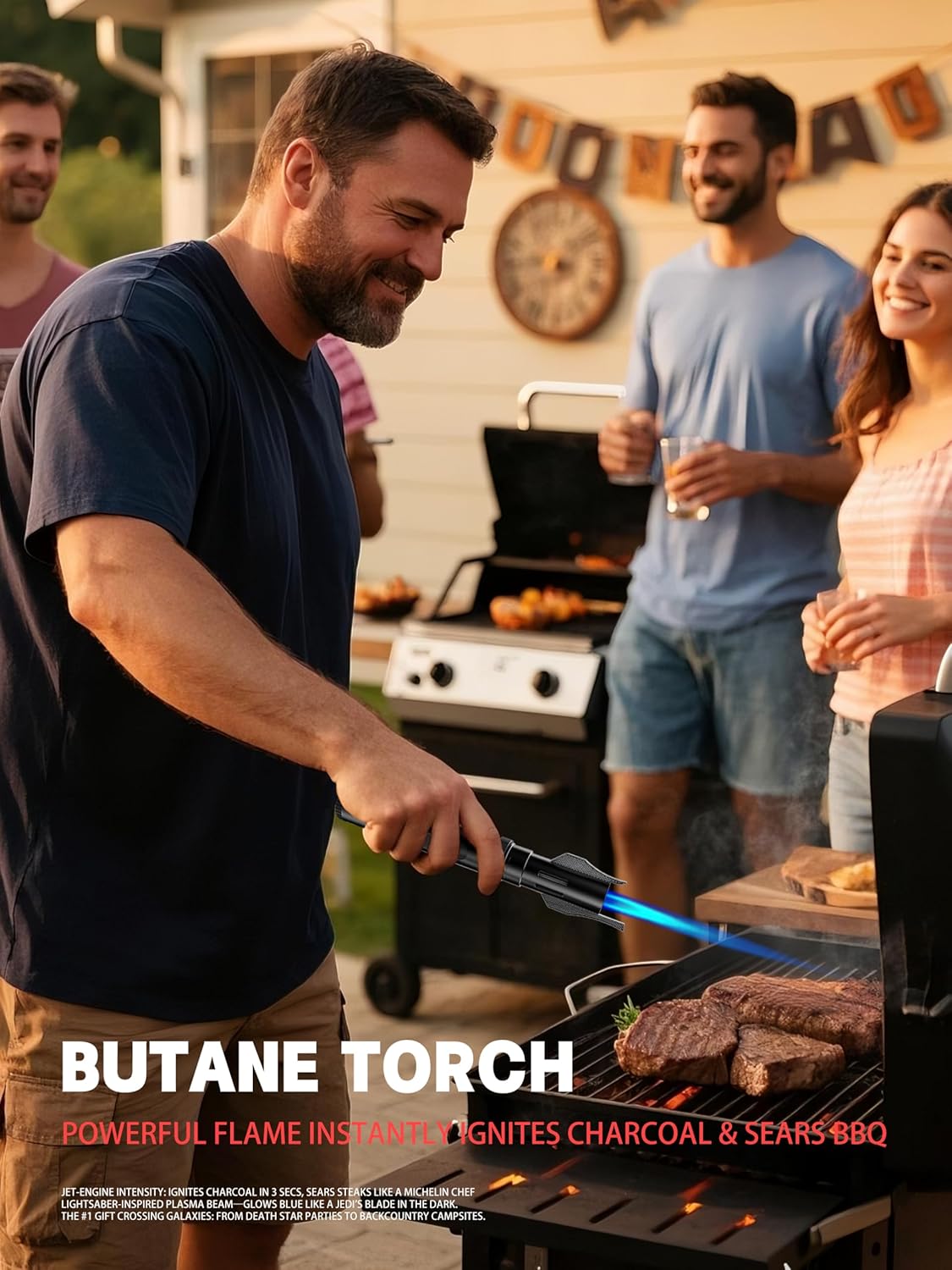 Windproof Jet Flame Torch Ligh - Camping Cooking Torch のレビューと価格