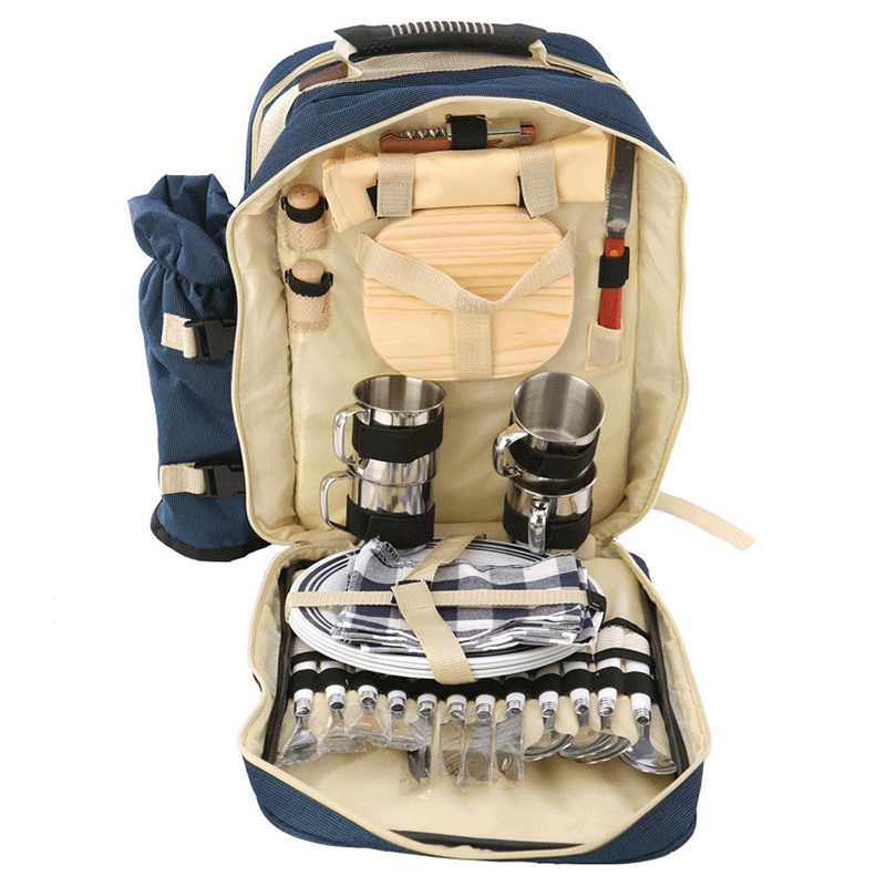 Portable 4 Persons Picnic Back - Camping Cooking Set With Bag のレビューと価格
